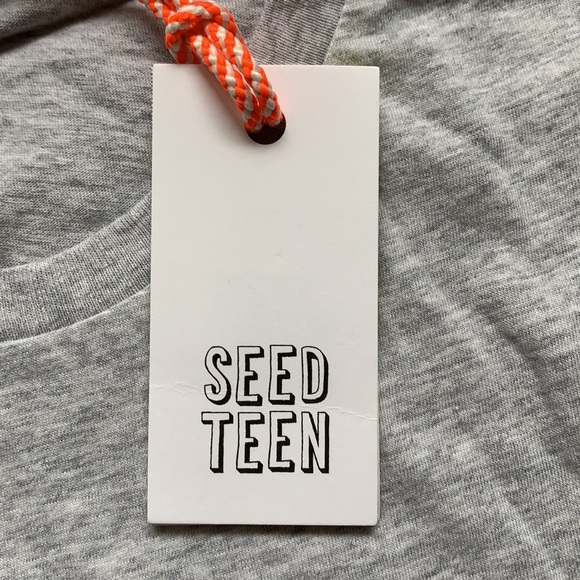 Girls Sequence grey tshirt NWT size 14 - Picture 5 of 9